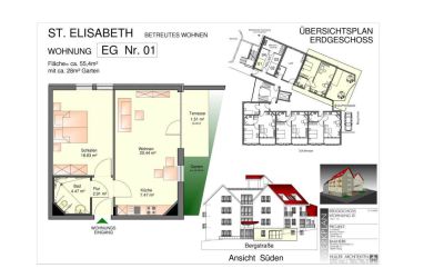 Plan und Informationen zur Wohnung 1