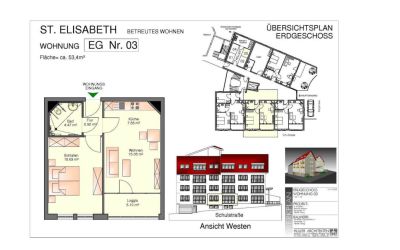 Plan und Informationen zur Wohnung 3
