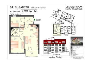 Plan und Informationen zur Wohnung 14